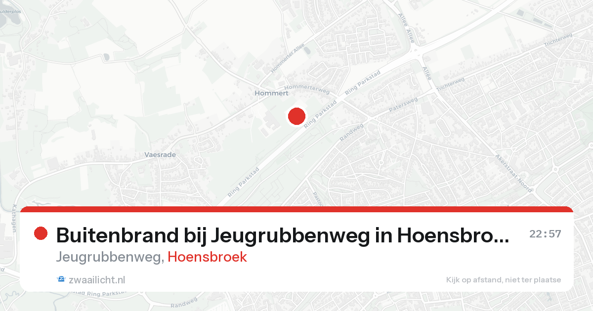 Buitenbrand bij Jeugrubbenweg in Hoensbroek — 21 aug 2026