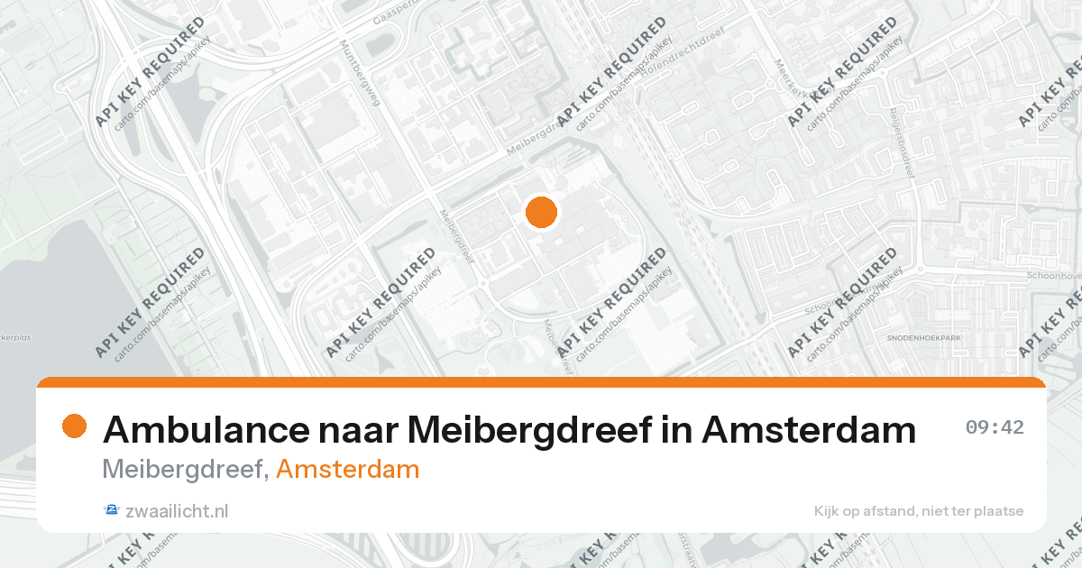 Ambulance naar Meibergdreef in Amsterdam — 17 mrt 2026