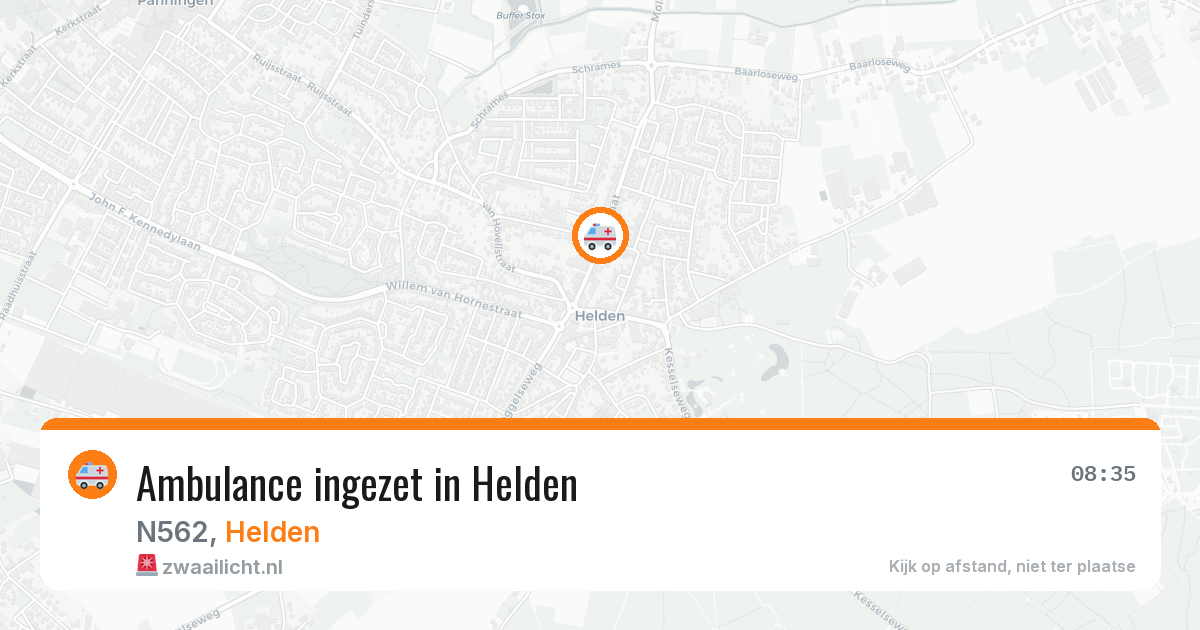 Ambulance ingezet in Helden — 9 jun 2026