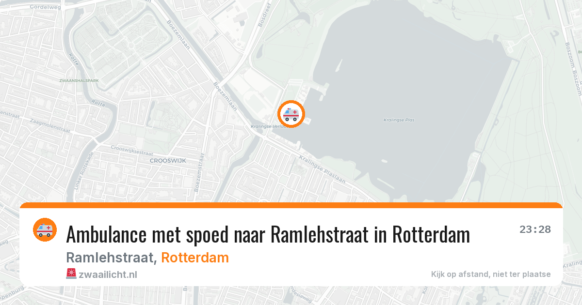Ambulance met spoed naar Ramlehstraat in Rotterdam — 29 jan 2026