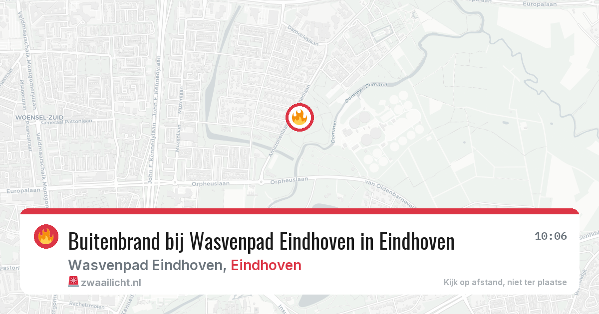 Buitenbrand bij Wasvenpad Eindhoven in Eindhoven — 2 jul 2026
