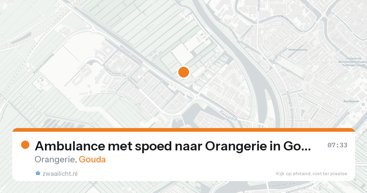 Ambulance met spoed naar Orangerie in Gouda — 31 jan 2026