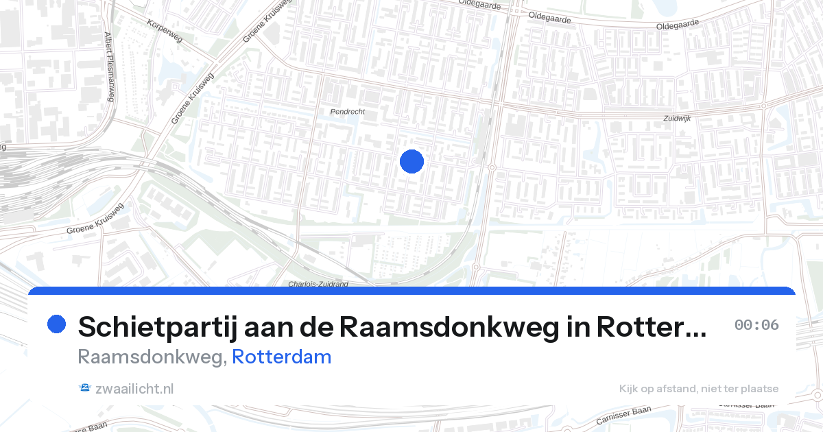 Schietpartij aan de Raamsdonkweg in Rotterdam — 27 aug 2026