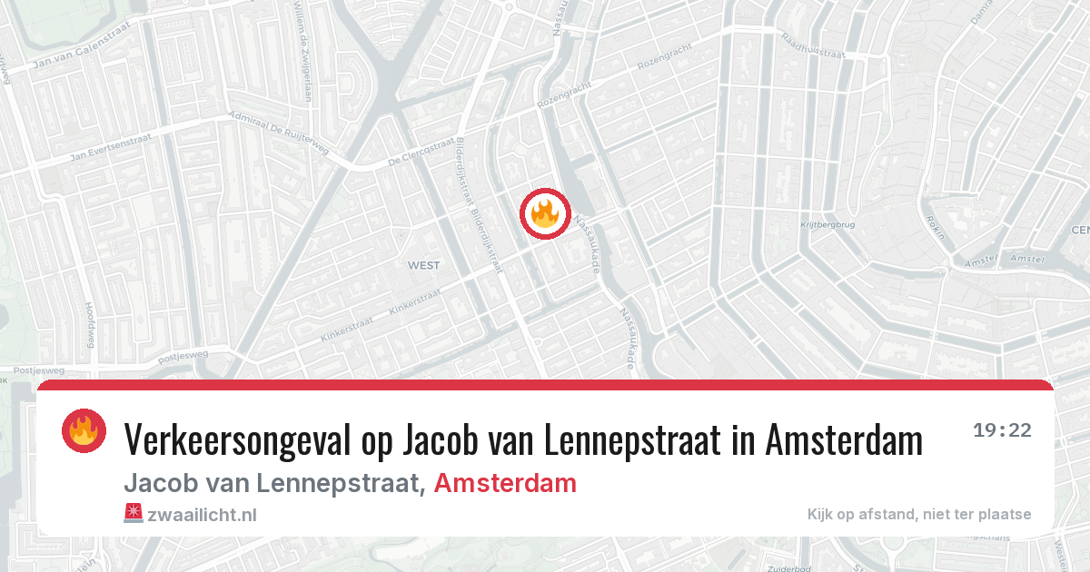 Verkeersongeval op Jacob van Lennepstraat in Amsterdam — 28 jul 2026