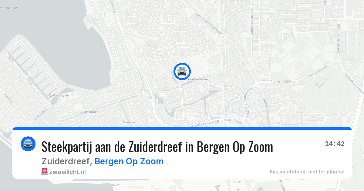 Steekpartij aan de Zuiderdreef in Bergen Op Zoom — 10 apr 2026