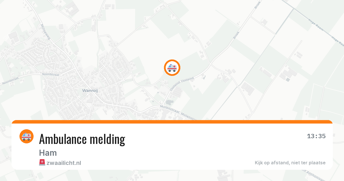 Ambulance melding — 24 jul 2026