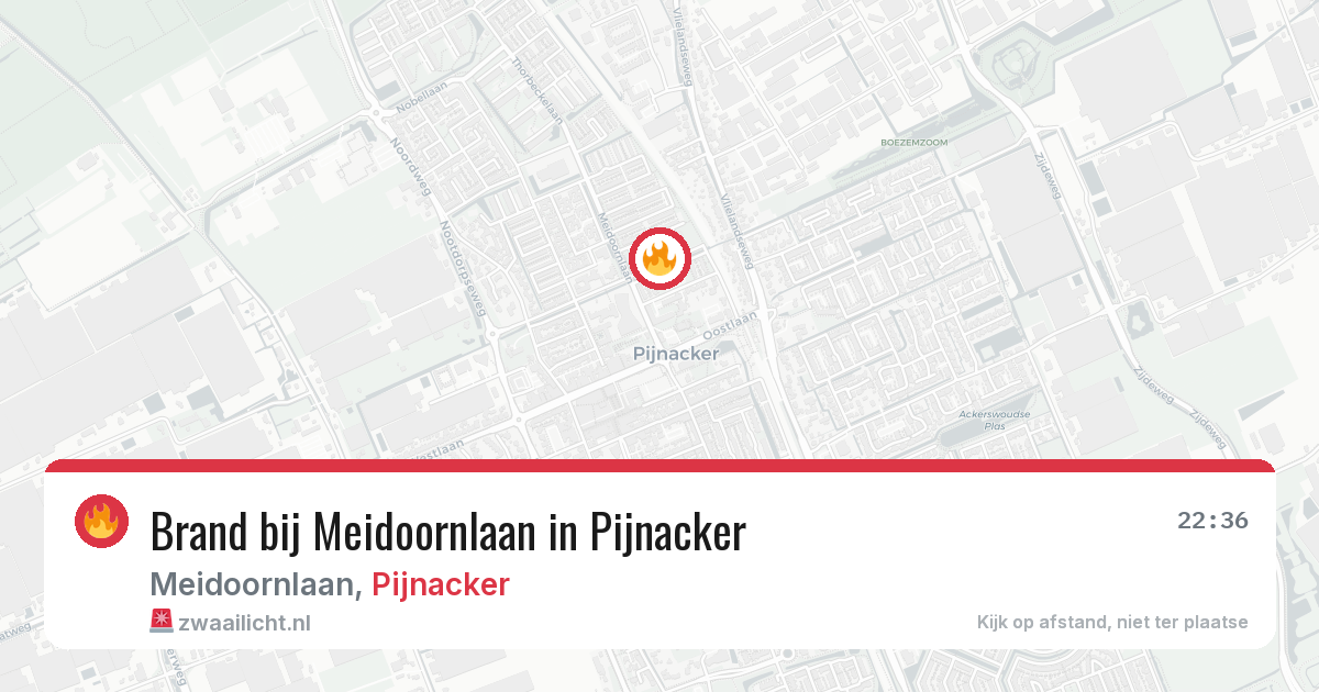 Brand bij Meidoornlaan in Pijnacker — 26 jun 2026