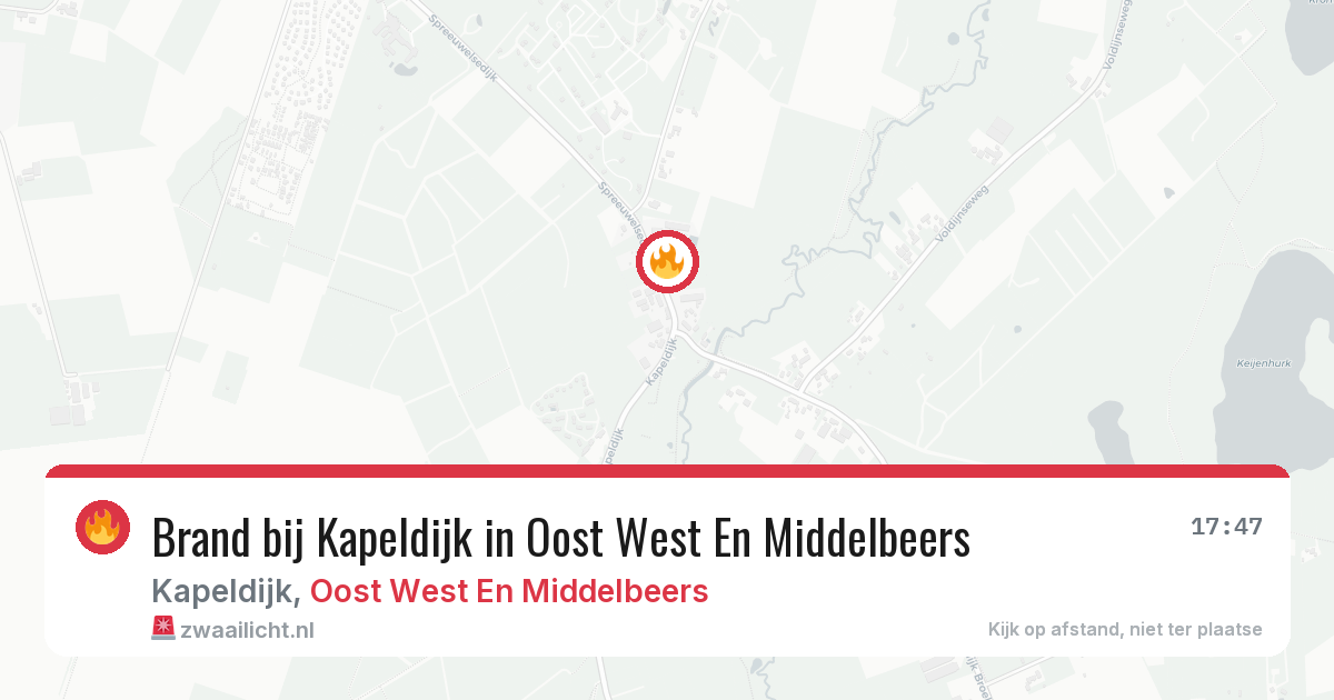 Brand bij Kapeldijk in Oost West En Middelbeers — 6 aug 2026