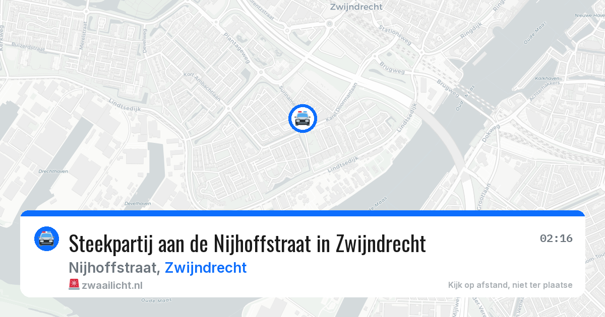 Steekpartij aan de Nijhoffstraat in Zwijndrecht — 2 jun 2026