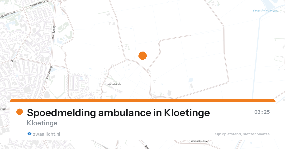 Spoedmelding ambulance in Kloetinge — 27 aug 2026