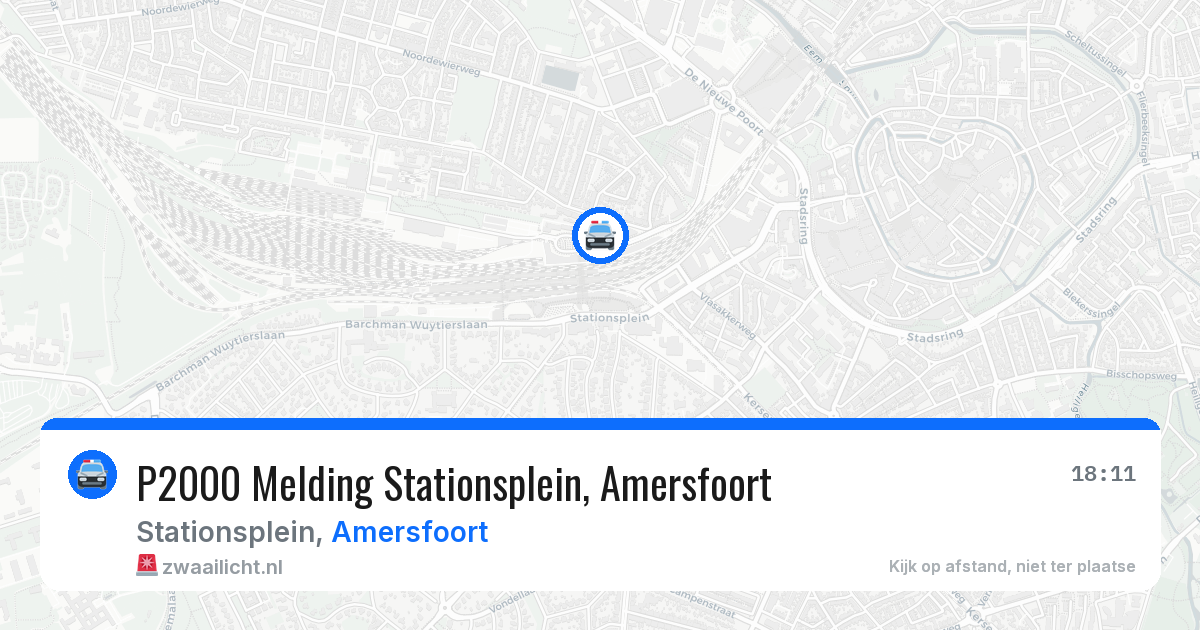 P2000 Melding Stationsplein, Amersfoort — 2 jul 2026