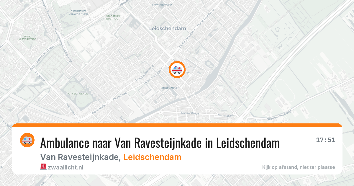 Ambulance naar Van Ravesteijnkade in Leidschendam — 30 mei 2026