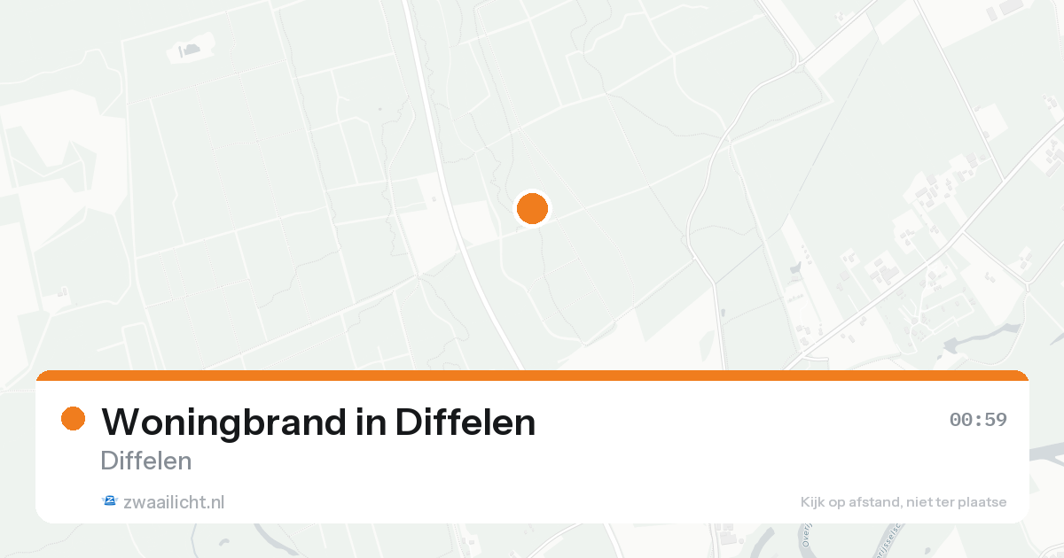 Woningbrand in Diffelen — 22 aug 2026