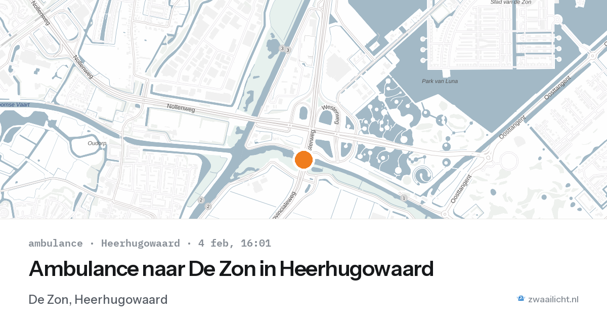 Ambulance naar De Zon in Heerhugowaard — 4 feb 2026
