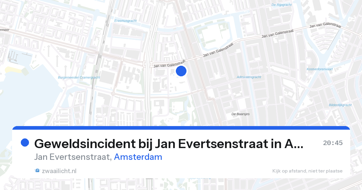 Geweldsincident bij Jan Evertsenstraat in Amsterdam — 26 aug 2026