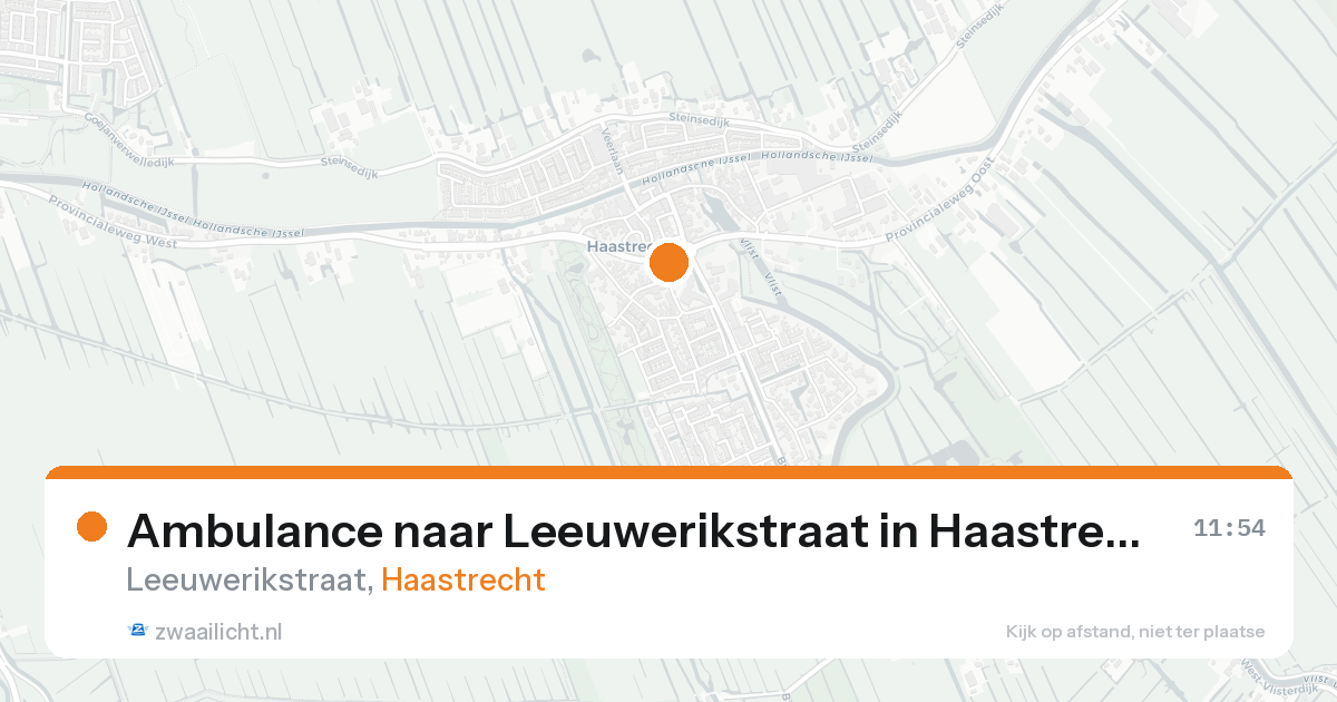 Ambulance naar Leeuwerikstraat in Haastrecht — 18 feb 2026