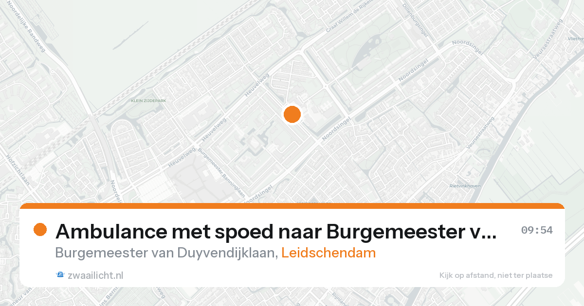 Ambulance met spoed naar Burgemeester van Duyvendijklaan in Leidschendam — 2 mrt 2026