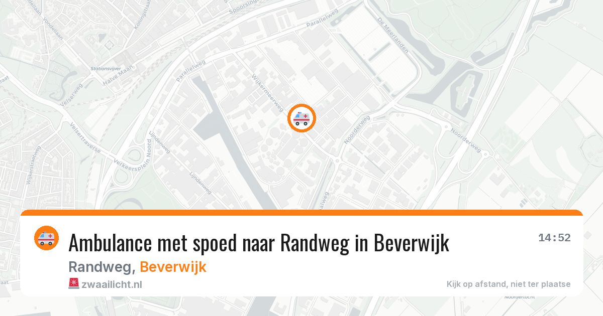 Ambulance met spoed naar Randweg in Beverwijk — 17 mei 2026