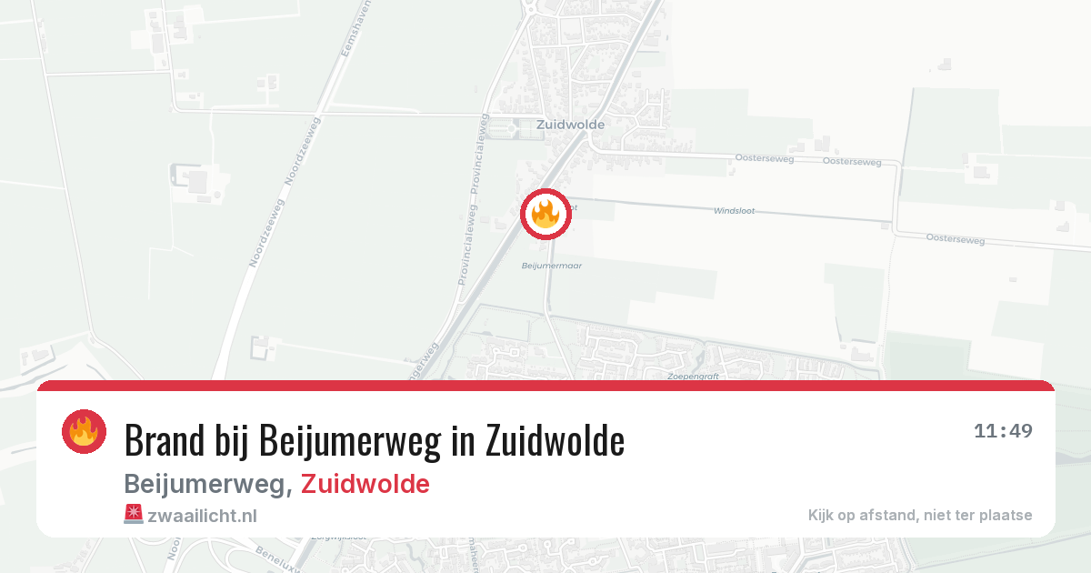 Brand bij Beijumerweg in Zuidwolde — 28 jun 2026
