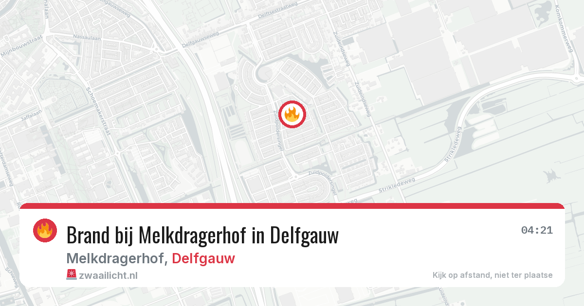 Brand bij Melkdragerhof in Delfgauw — 19 mei 2026
