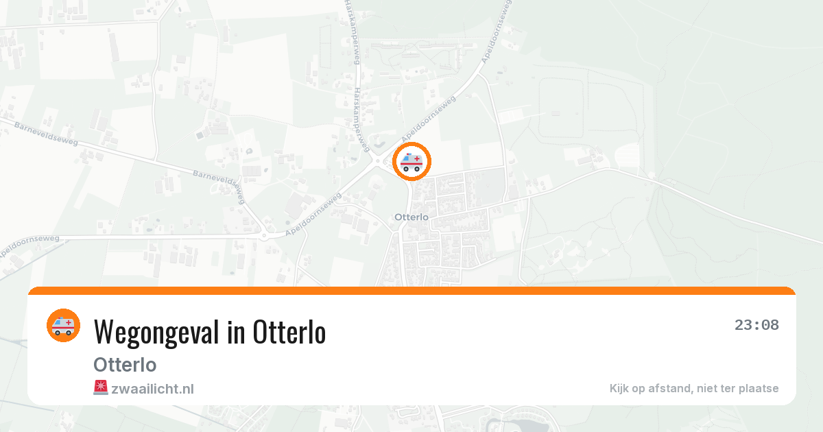 Wegongeval in Otterlo — 6 jun 2026