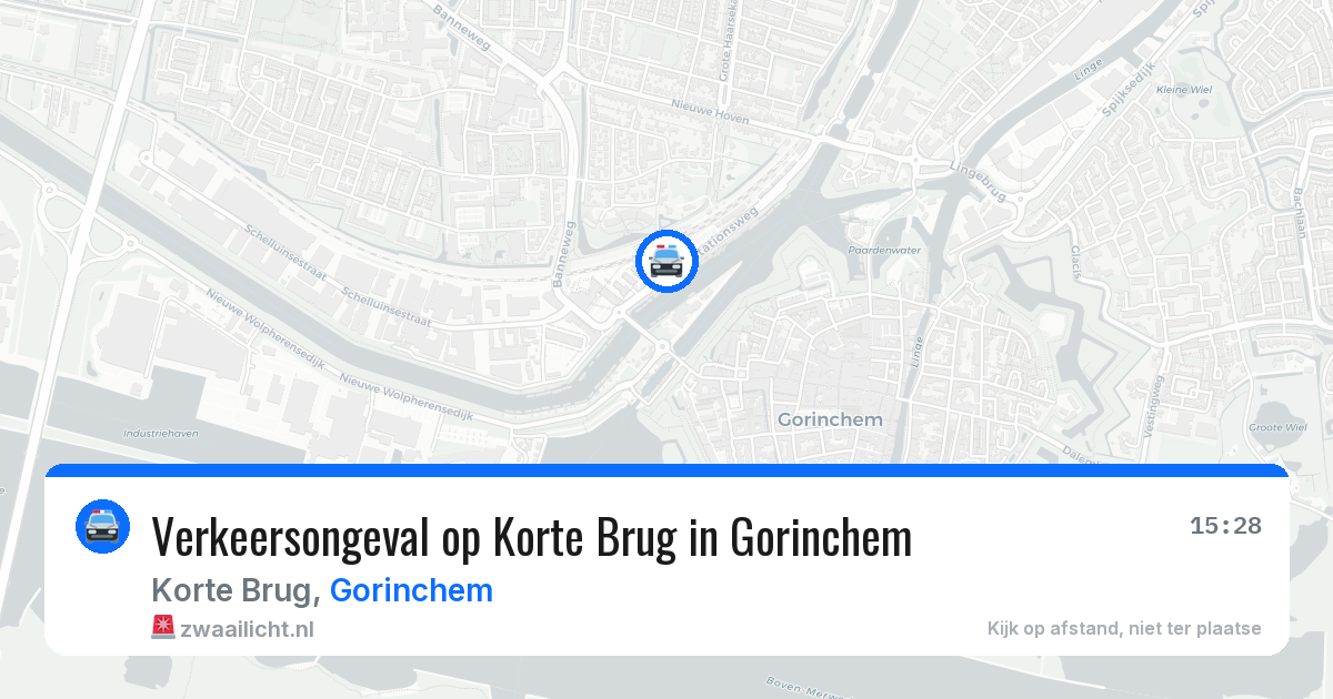 Verkeersongeval op Korte Brug in Gorinchem — 8 jun 2026