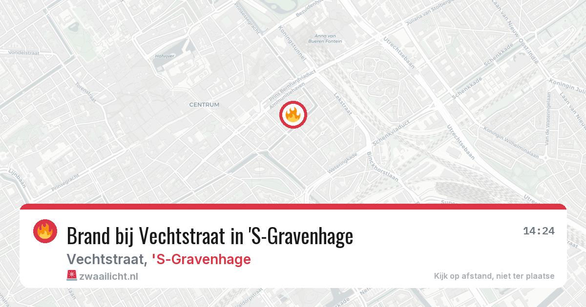 Brand bij Vechtstraat in 'S-Gravenhage — 16 mei 2026