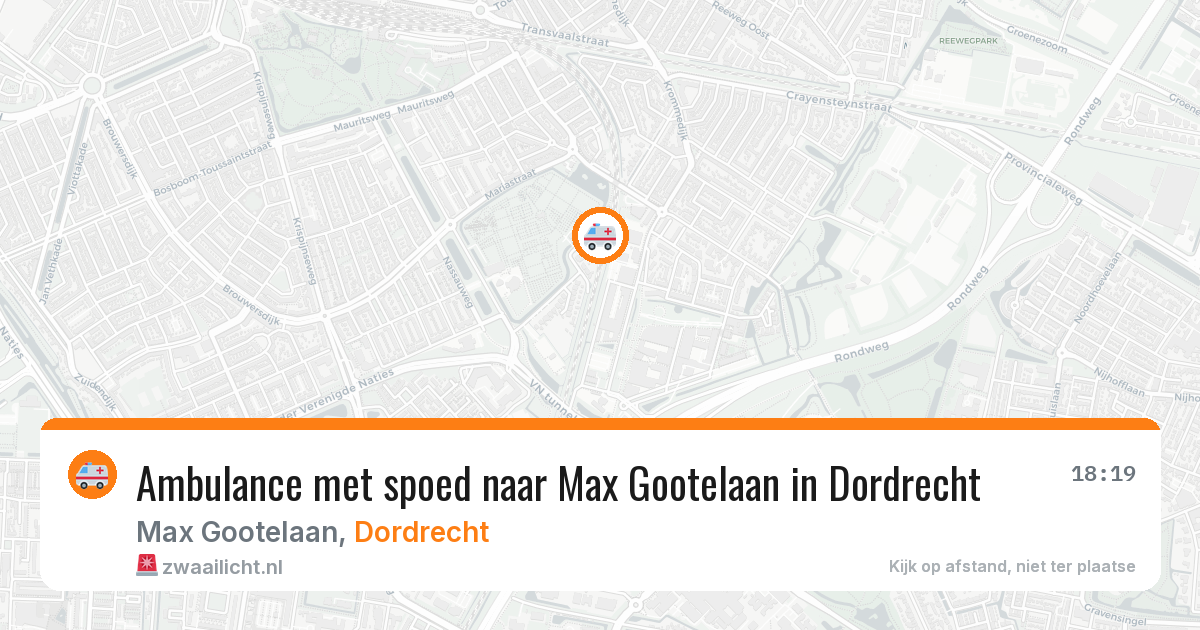 Ambulance met spoed naar Max Gootelaan in Dordrecht — 30 mei 2026