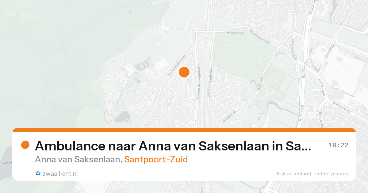 Ambulance naar Anna van Saksenlaan in Santpoort-Zuid — 21 mei 2026