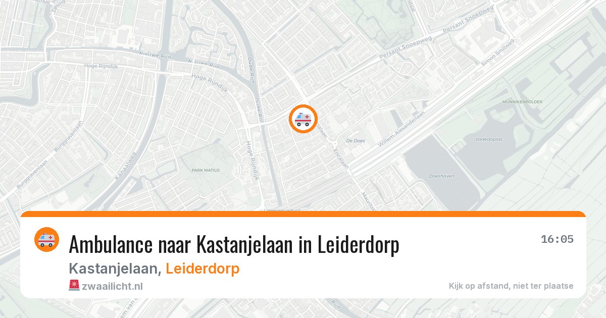 Ambulance naar Kastanjelaan in Leiderdorp — 4 jun 2026