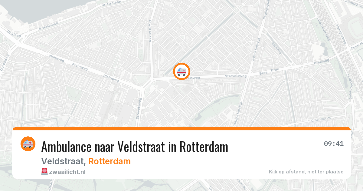 Ambulance naar Veldstraat in Rotterdam — 29 jan 2026