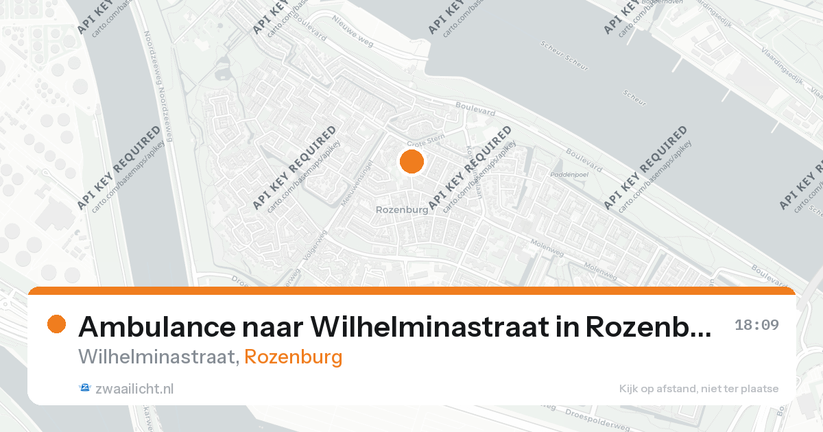 Ambulance naar Wilhelminastraat in Rozenburg — 26 aug 2026