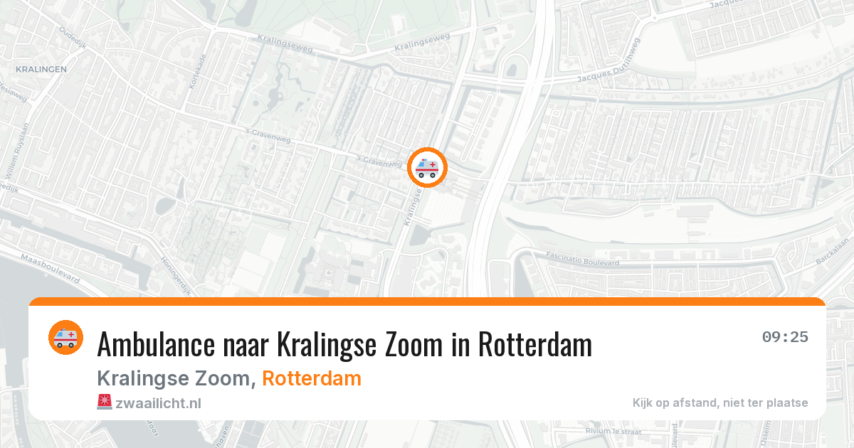 Ambulance naar Kralingse Zoom in Rotterdam — 11 aug 2026