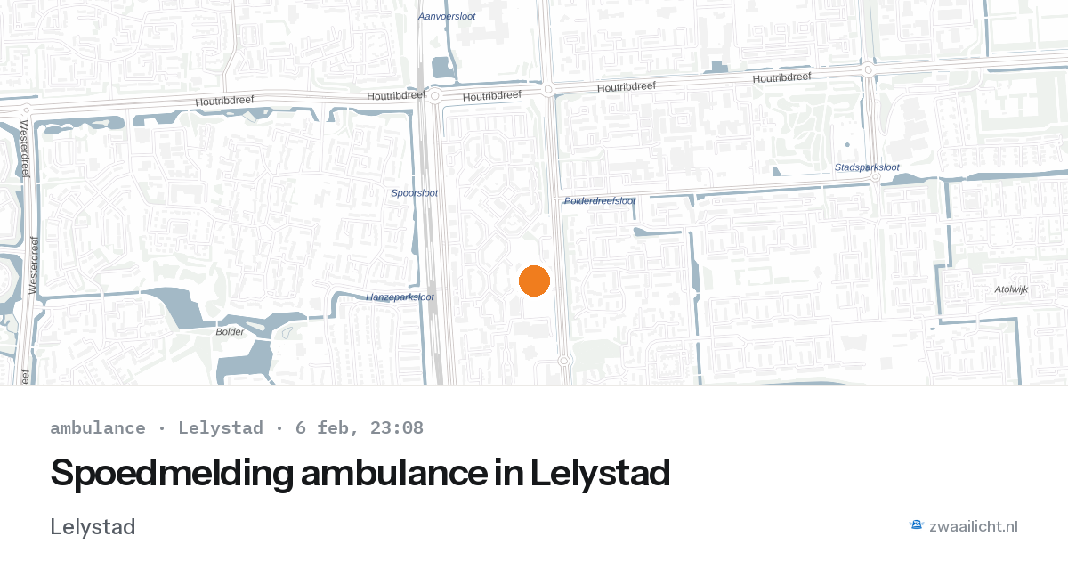 Spoedmelding ambulance in Lelystad — 6 feb 2026