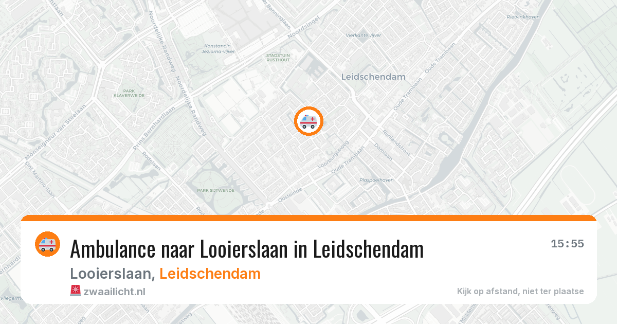 Ambulance naar Looierslaan in Leidschendam — 4 aug 2026