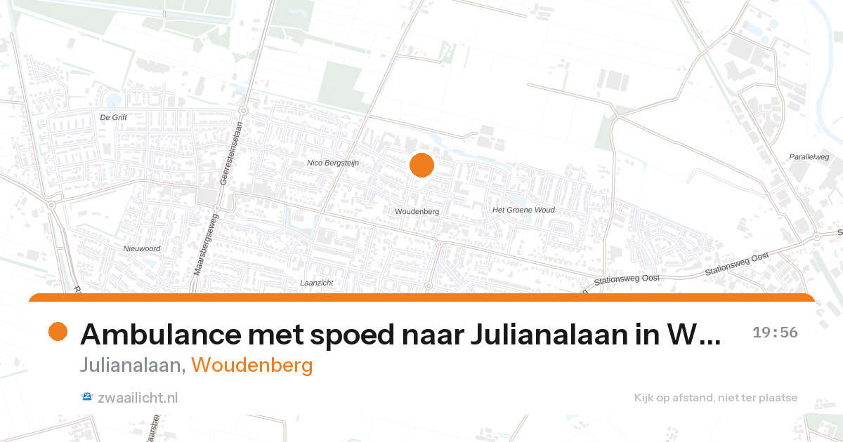 Ambulance met spoed naar Julianalaan in Woudenberg — 26 aug 2026