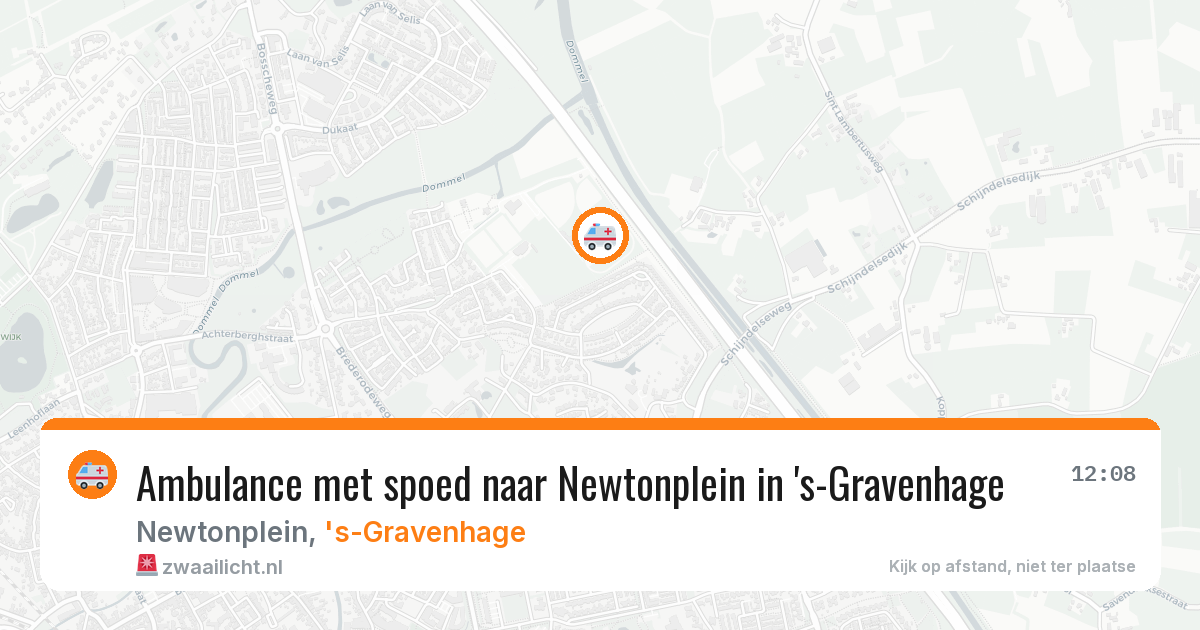 Ambulance met spoed naar Newtonplein in 's-Gravenhage — 2 mrt 2026