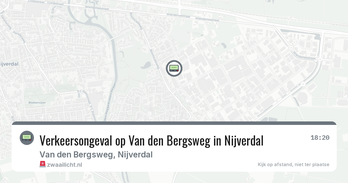 Verkeersongeval op Van den Bergsweg in Nijverdal — 3 jul 2026