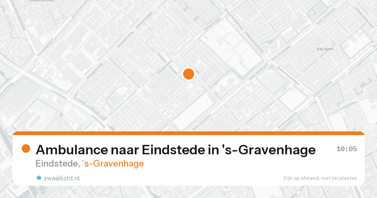 Ambulance naar Eindstede in 's-Gravenhage — 24 aug 2026