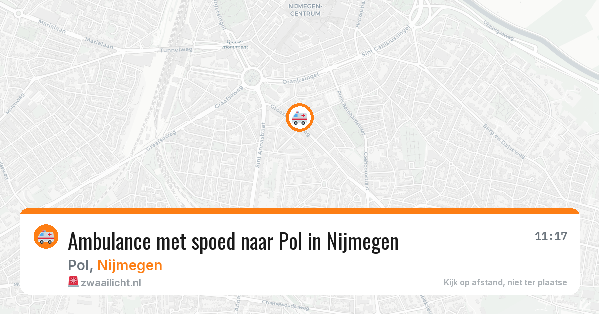 Ambulance met spoed naar Pol in Nijmegen — 27 mei 2026