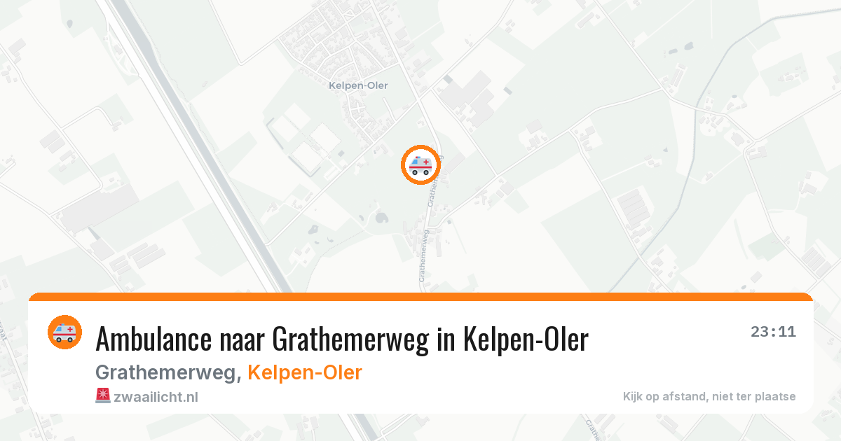 Ambulance naar Grathemerweg in Kelpen-Oler — 4 jun 2026