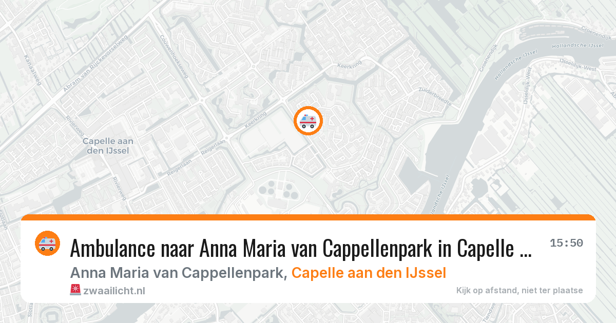 Ambulance naar Anna Maria van Cappellenpark in Capelle aan den IJssel — 8 feb 2026