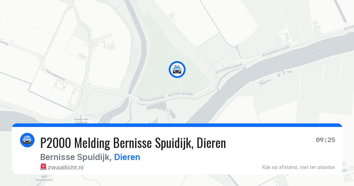 P2000 Melding Bernisse Spuidijk, Dieren — 30 mrt 2026