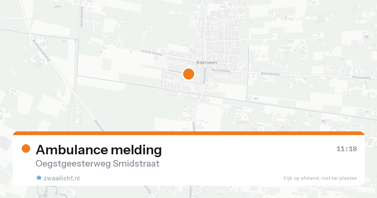 Ambulance melding — 7 feb 2026