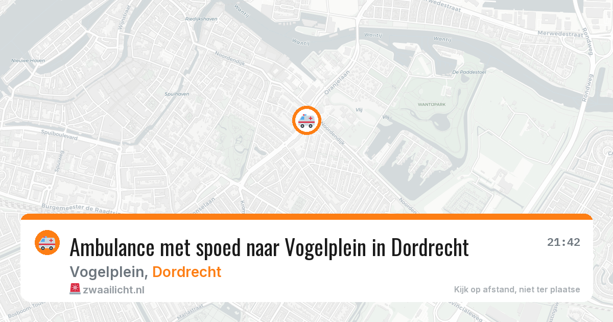 Ambulance met spoed naar Vogelplein in Dordrecht — 27 mrt 2026