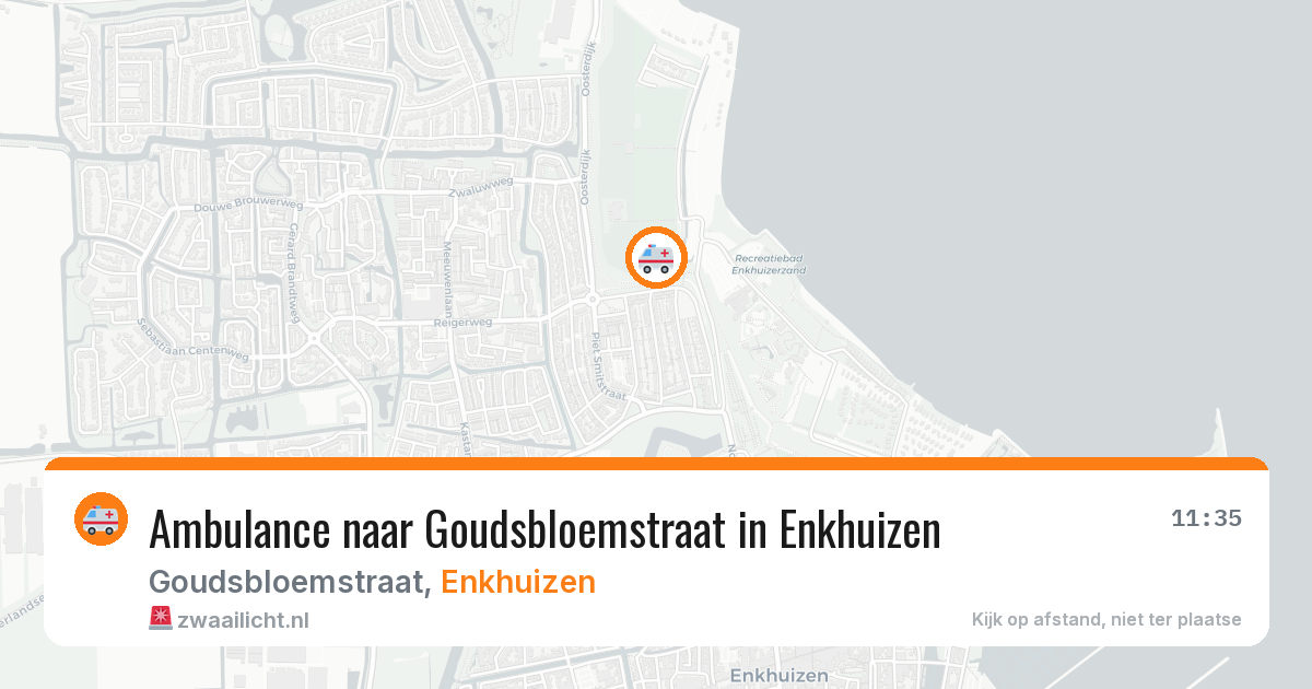 Ambulance naar Goudsbloemstraat in Enkhuizen — 2 jul 2026