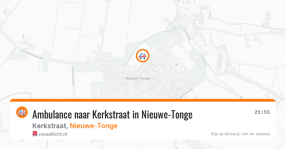 Ambulance naar Kerkstraat in Nieuwe-Tonge — 19 mrt 2026