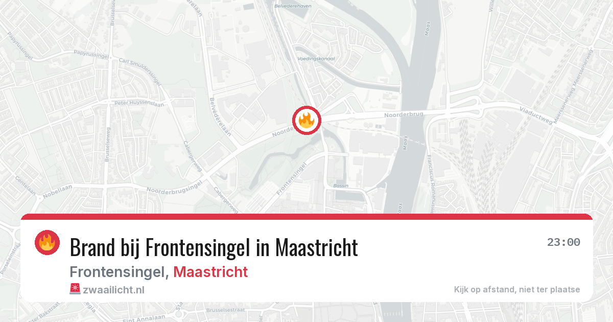Brand bij Frontensingel in Maastricht — 9 jul 2026