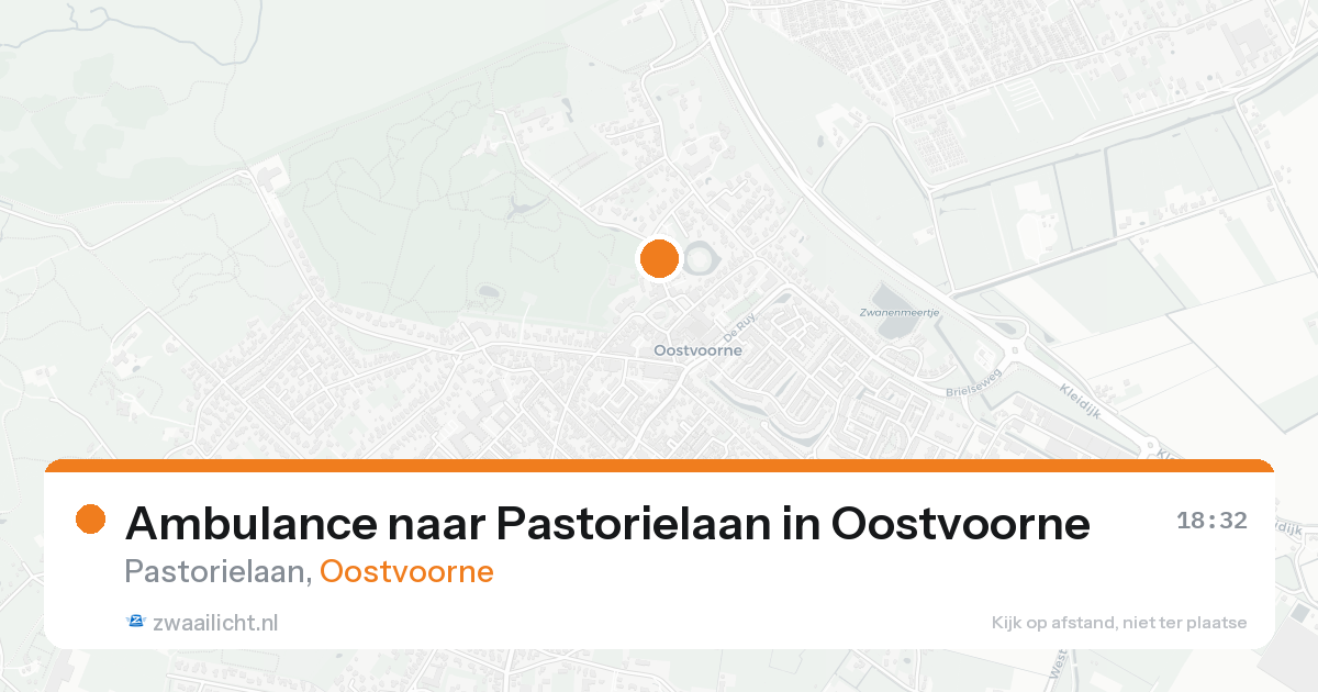 Ambulance naar Pastorielaan in Oostvoorne — 14 jul 2026