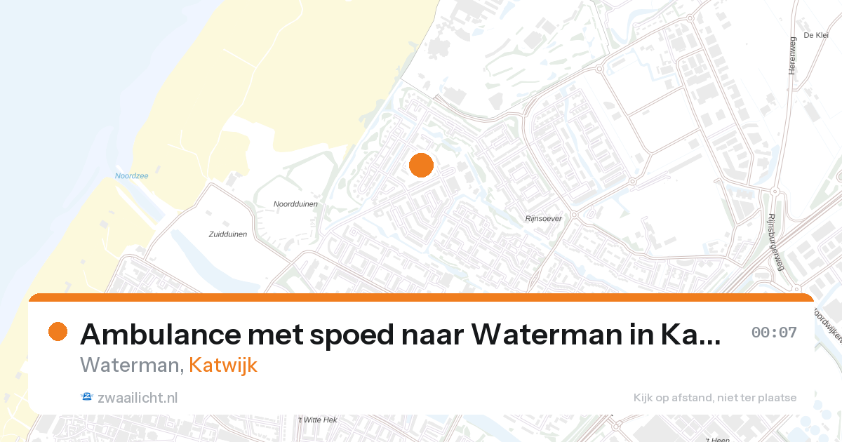 Ambulance met spoed naar Waterman in Katwijk — 9 jun 2026